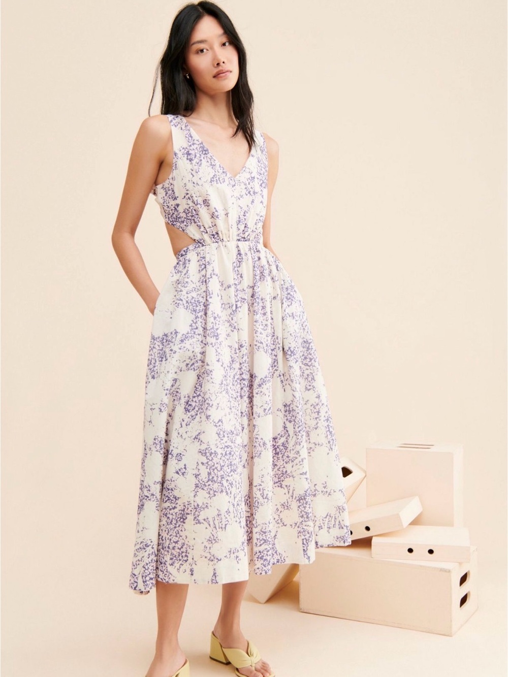 Anthropologie/Aureta Linen Dress - Picture 1 of 5